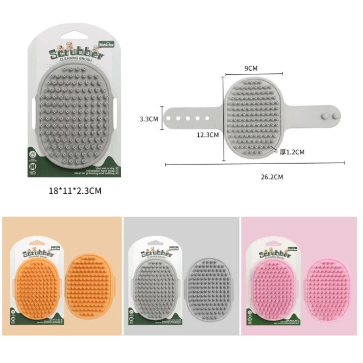 Pet Grooming and Massage Brush