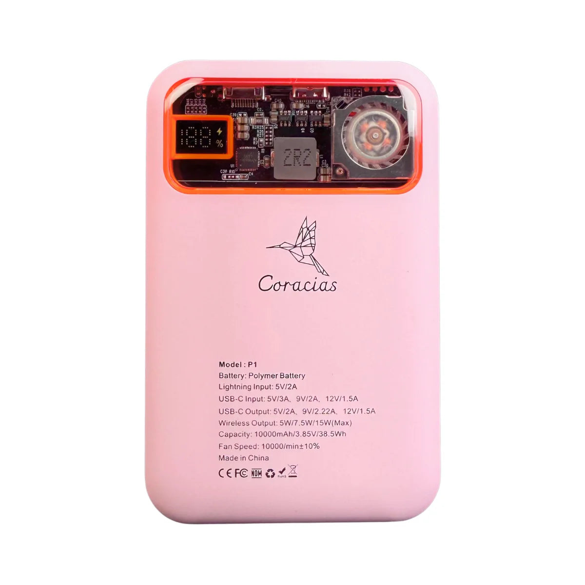 Coracias P1 Wireless External Battery with Magsafe - 20W Magnetic Charger with Charging / Portable Powerbank for Fast Cell Phones