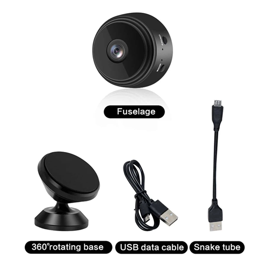 Remote Wireless Surveillance Camera 1/2/3 Pieces, 1080P Hd, 2.4g Wifi, Wide Angle Monitoring, Remote Viewing, with Battery (180Ma), Ideal for Home Wifi Security 1 Piece Wireless Surveillance Camera