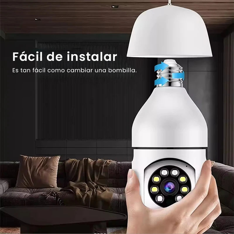 Iruibo Bulb E27 Full Color Surveillance Camera Night Vision Automatic Path Tracking Easy Installation Indoor Security Surveillance Wifimiini Ip Camera