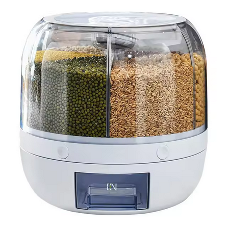 Dispensador de Arroz Giratorio de 360 Grados