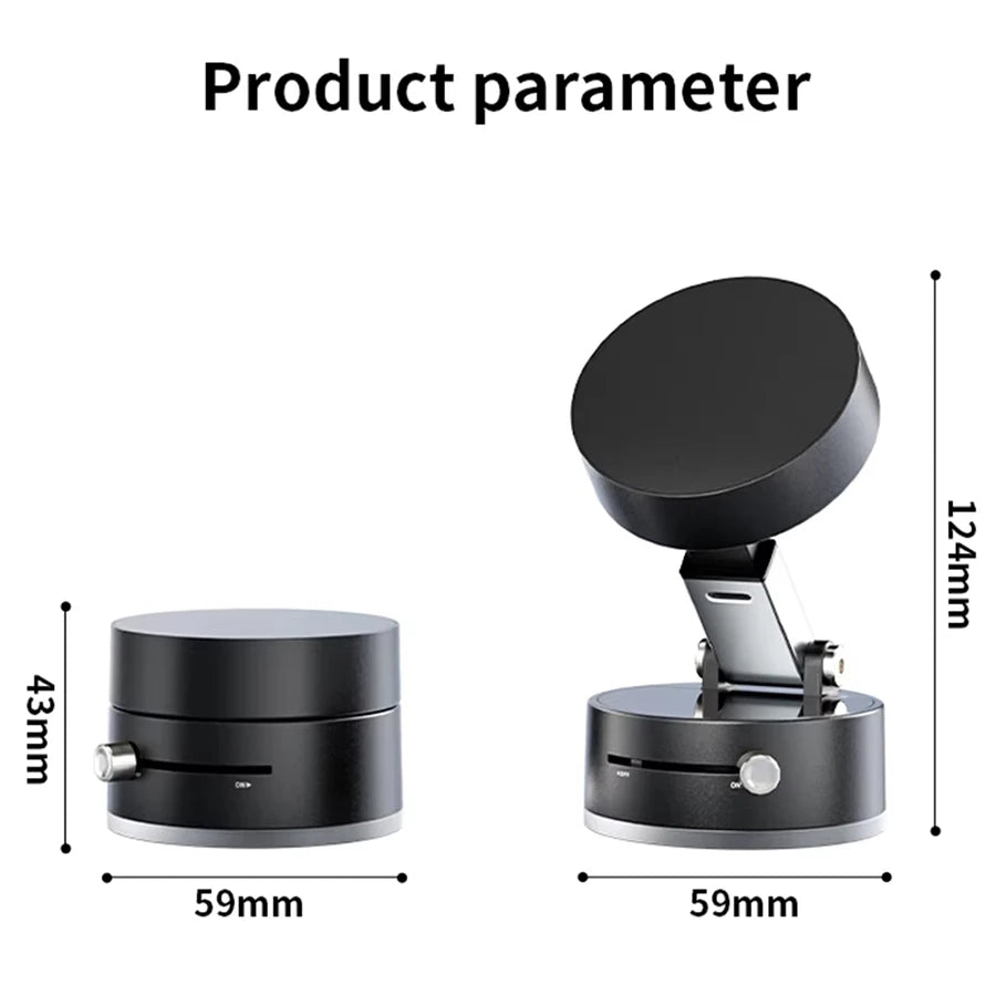 360 Rotation Magnetic Phone Holder ° , Foldable and Retractable, Suitable for Universal Phones. Made of Stainless Steel, Not Waterproof. Ideal for Various Places, Such as the Car, Shower