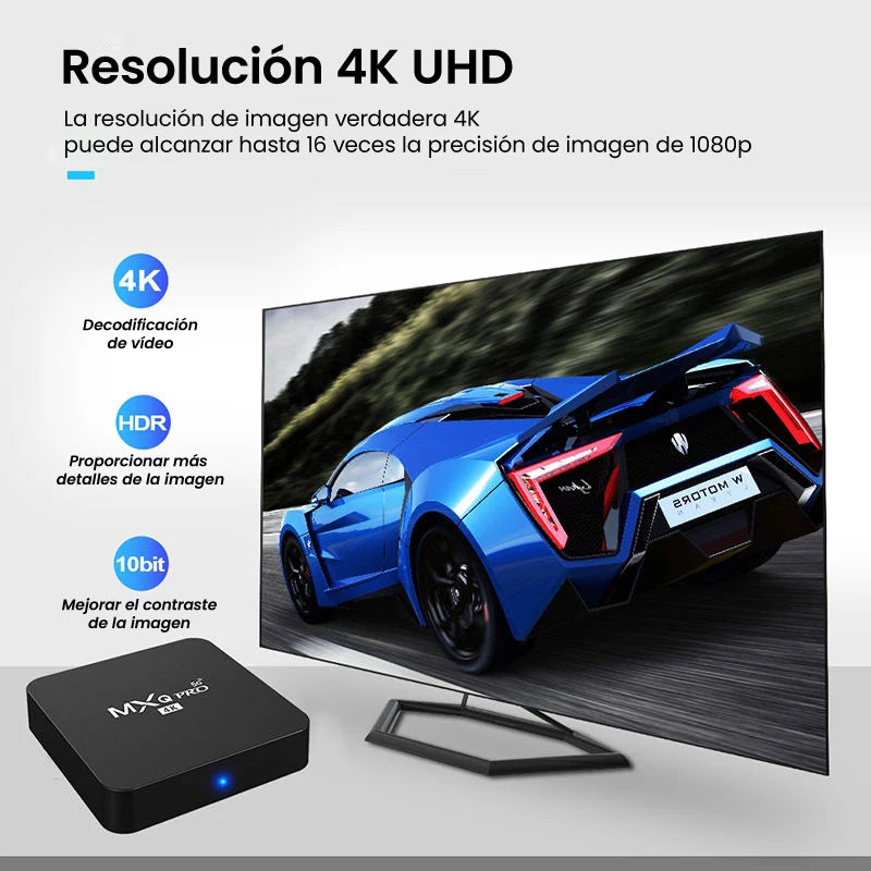 Android Smart Tv Box for Home | 4K Ultra Hd | Wireless Wi-Fi | Screen Projection | Memory: 2Gb + 16Gb