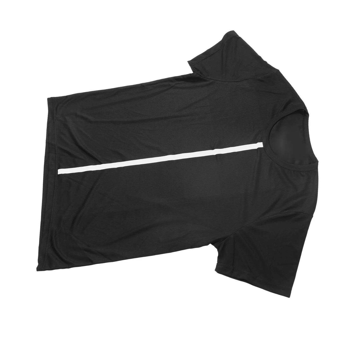 Men Casual Short Sleeve T Shirt Men Short Sleeve Shirt Slim Fit T Shirt Stripe Printing Simple Casual Clothes