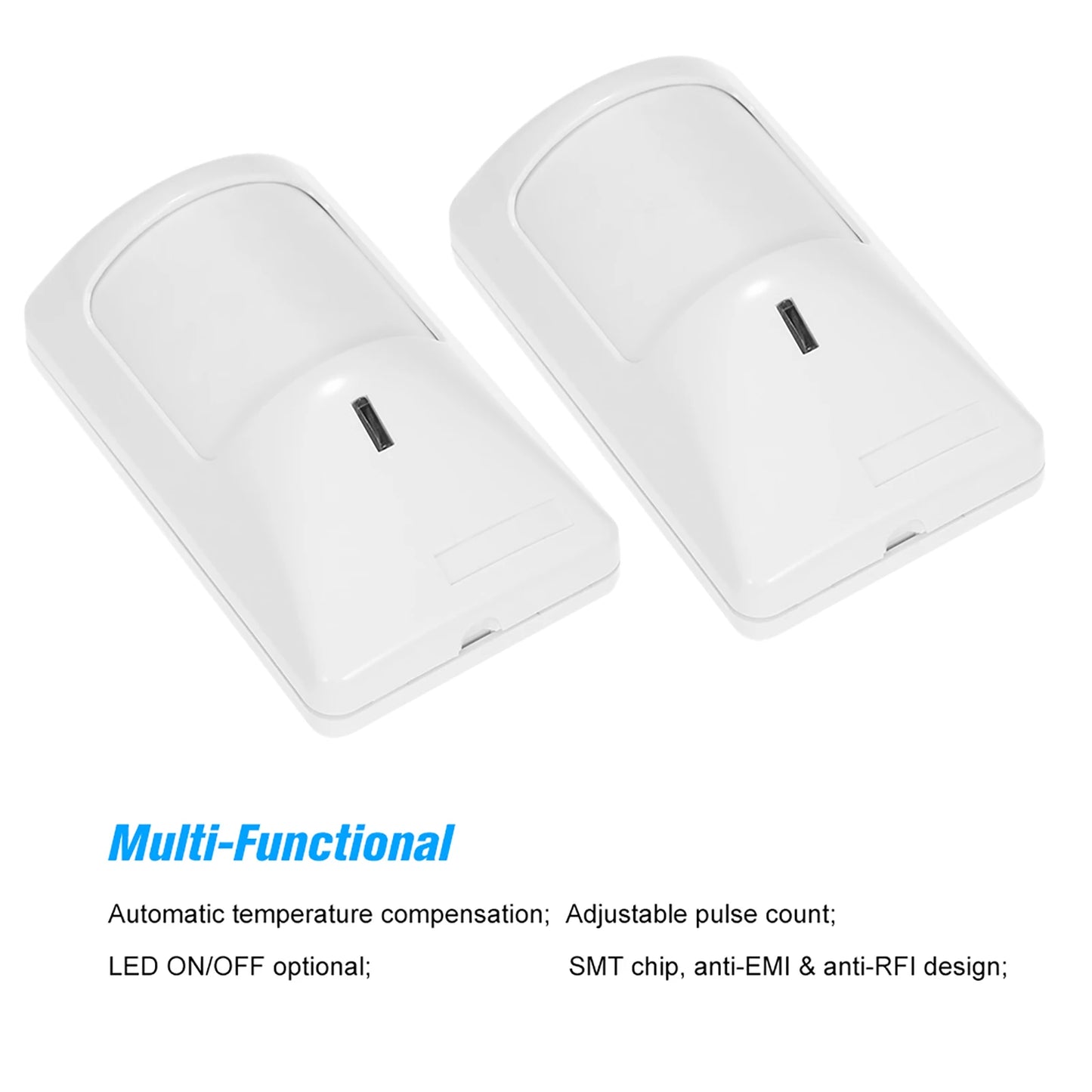 Anti-Pet Wired PIR Motion Sensor Dual Infrared Detector for Home Security Alarm System Pet Immune Wired Burglar Alarm
