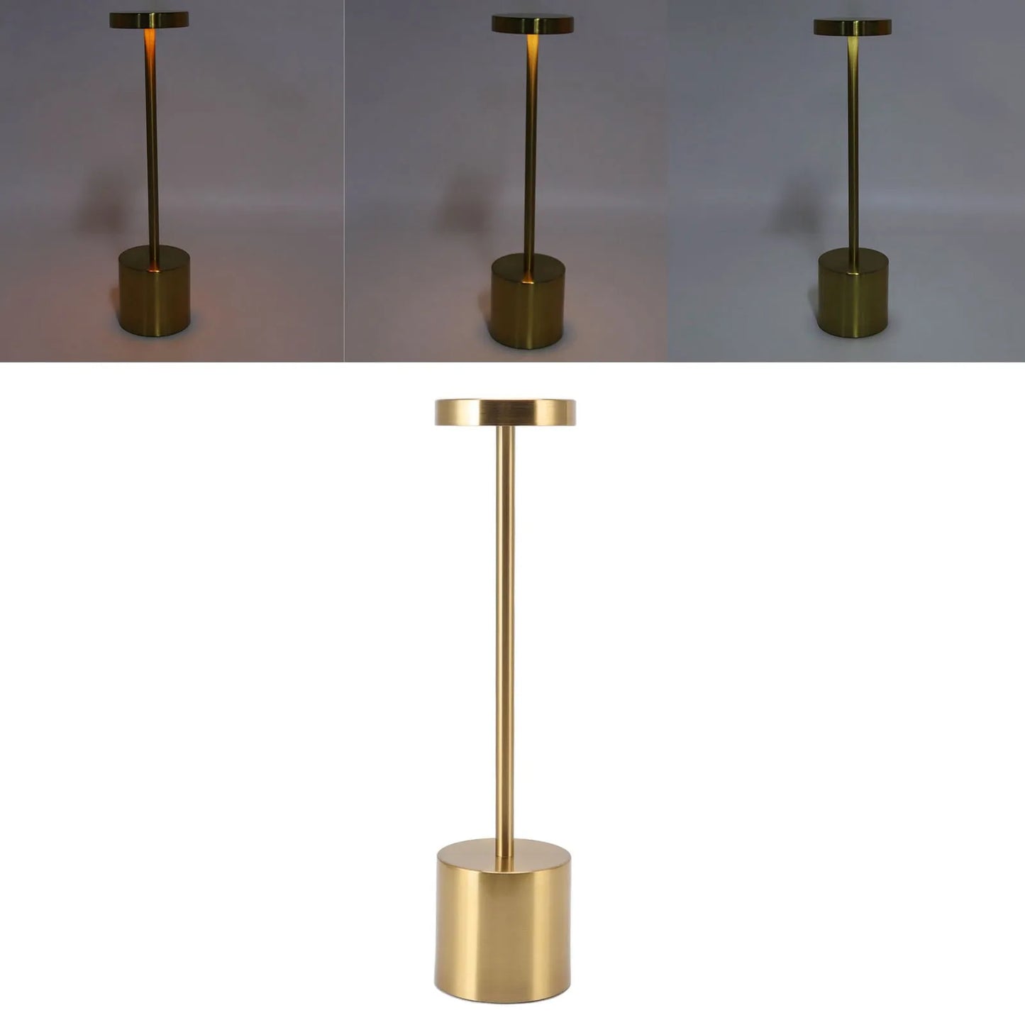 Cordless Table Lamp LED Touch Desk Lamp Rechargeable Battery Operated Dimmable Cordless Table Lamp for Restaurant Bar Home