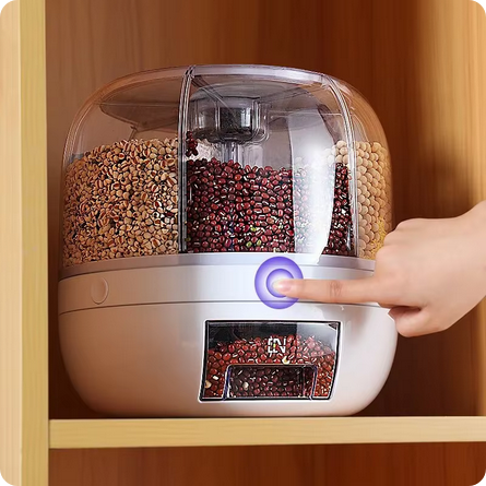 Dispensador de Arroz Giratorio de 360 Grados