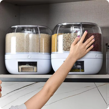 Dispensador de Arroz Giratorio de 360 Grados