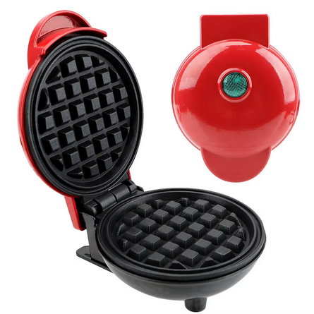Bandeja Multifuncional para Hornear Pasteles y Sándwiches - Sartén Eléctrica y Mini Máquina de Galletas y Gofres Automática