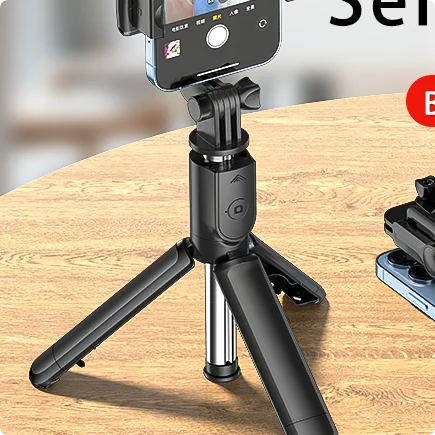 Palo de Selfie Inalámbrico con Bluetooth y Mini Trípode
