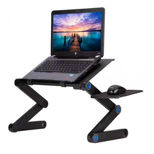 Aluminum Laptop Table Cooler Stand Bed Desk