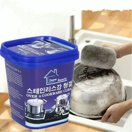 500g Multi-Purpose Cleaner, Stainless Steel Cleaning Paste, Powerful Kitchen Utensils, Rust Removal Cleaning Paste, Stainless Steel Kitchen Cleaner