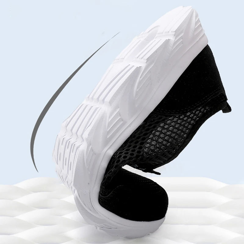 2023 zapatos informales ligeros para hombre, zapatillas informales transpirables sin cordones para hombre, zapatos planos antideslizantes para caminar al aire libre, talla 39-47