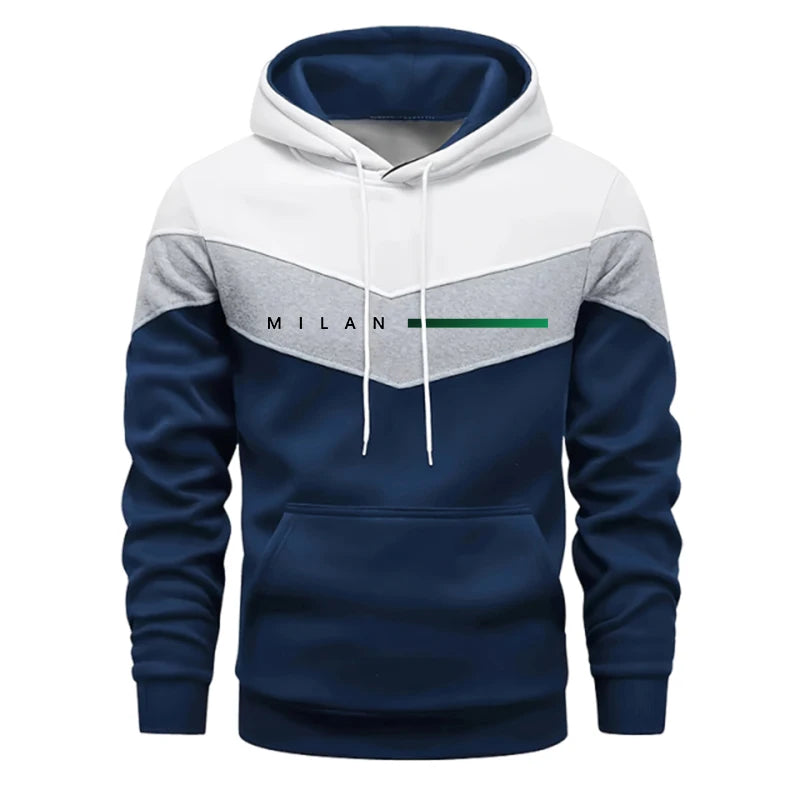 2025 nueva llegada conjunto deportivo para hombre Sudadera con capucha + Pantalones 2 piezas Otoño Invierno ropa deportiva de moda informal diaria trajes cómodos para el hogar al aire libre