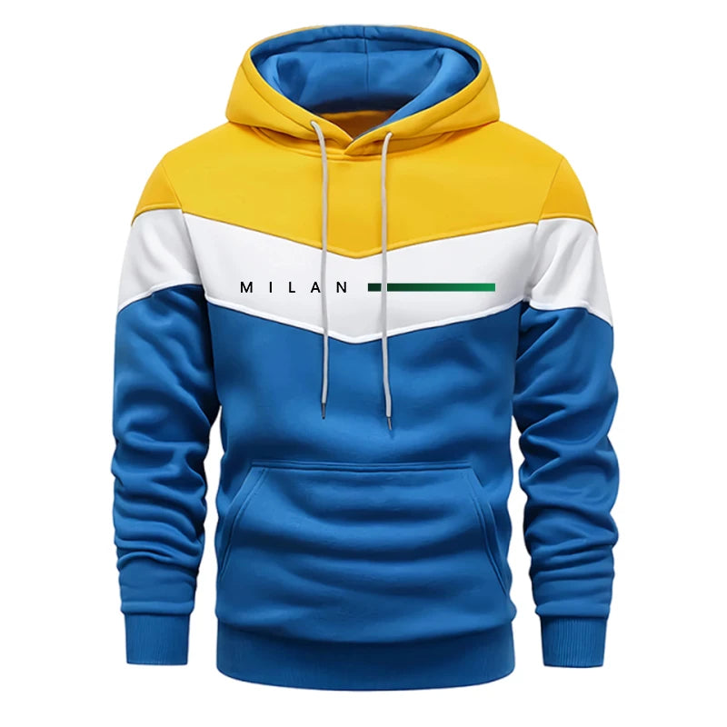 2025 nueva llegada conjunto deportivo para hombre Sudadera con capucha + Pantalones 2 piezas Otoño Invierno ropa deportiva de moda informal diaria trajes cómodos para el hogar al aire libre