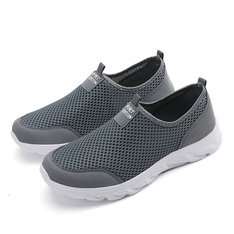 2023 zapatos informales ligeros para hombre, zapatillas informales transpirables sin cordones para hombre, zapatos planos antideslizantes para caminar al aire libre, talla 39-47