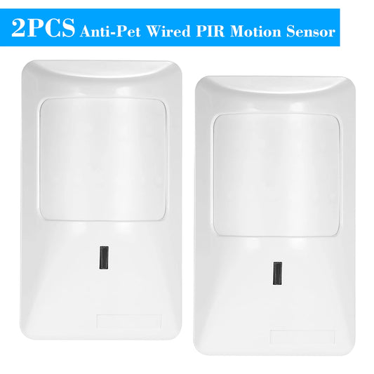 Anti-Pet Wired PIR Motion Sensor Dual Infrared Detector for Home Security Alarm System Pet Immune Wired Burglar Alarm