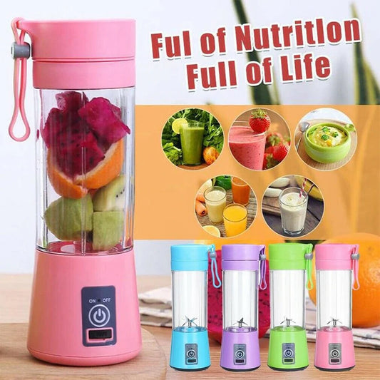 USB Rechargeable 380ml Portable Electric Juicer, Fast Stirrer, Food Processor Whisk, Mini Juice Cup