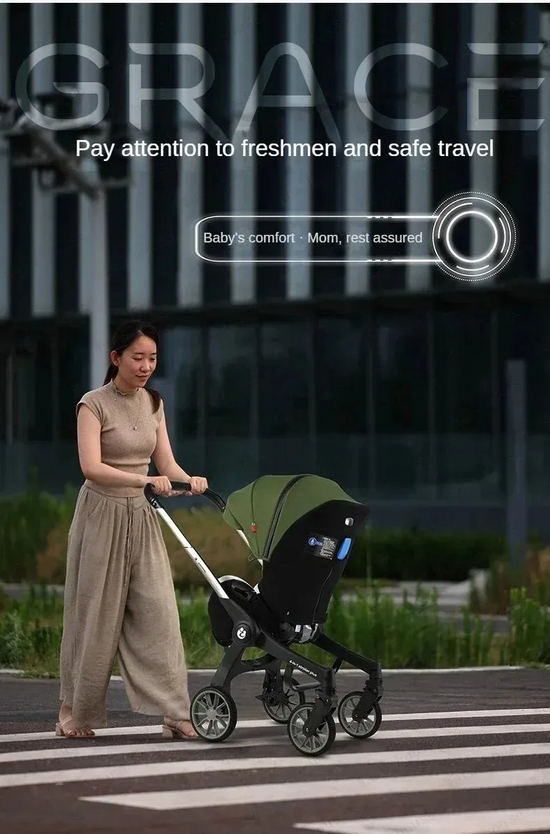 2025 NUEVO cochecito de bebé 4 en 1 carro asiento de coche cochecito de bebé multifuncional cochecitos plegables y portátiles de lujo