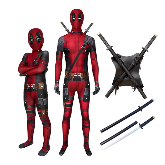 Disfraz de Deadpool para niños, regalos de superhéroe, mono de Deadpool, disfraces para niños, traje de superhéroes para niños, disfraz de Halloween para niños