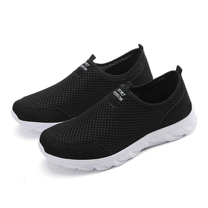 2023 zapatos informales ligeros para hombre, zapatillas informales transpirables sin cordones para hombre, zapatos planos antideslizantes para caminar al aire libre, talla 39-47