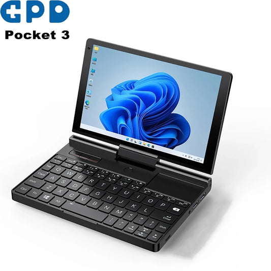GPD Pocket 3 Mini Portátil de 8’’ – Intel Core N7505, 16GB RAM, 512GB SSD, Diseño Modular y Potente Rendimiento