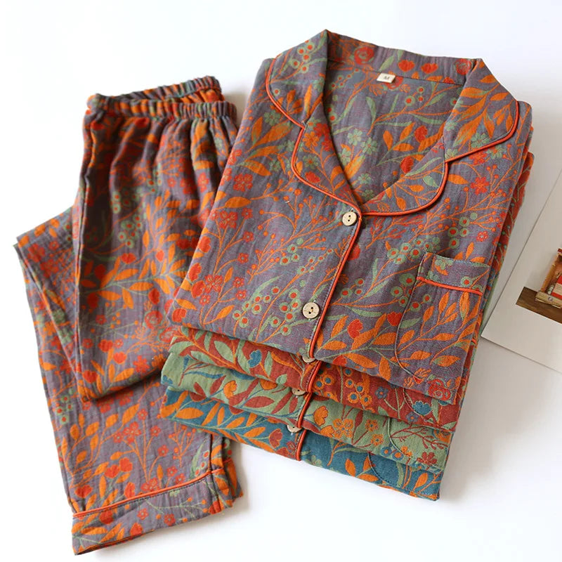 2026 Nuevo Conjunto de Pijama para Mujer – Primavera y Otoño