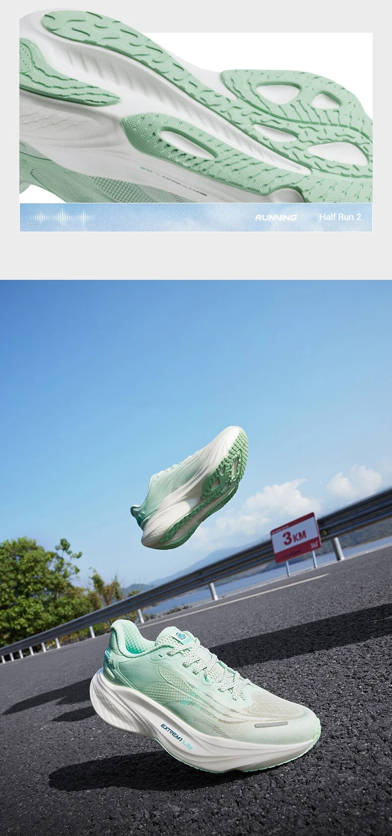361 grados HALF TIME RUN 2 zapatillas para correr para hombre suave transpirable rebote ligero amortiguador versátil zapatillas de deporte para hombre 672522201