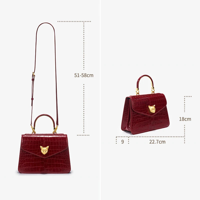 2025 BAFELLI CAT NUEVO bolso de moda de cuero con patrón de crujido para mujer, elegante bolso de negocios para mujer, bolso OL de marca de lujo