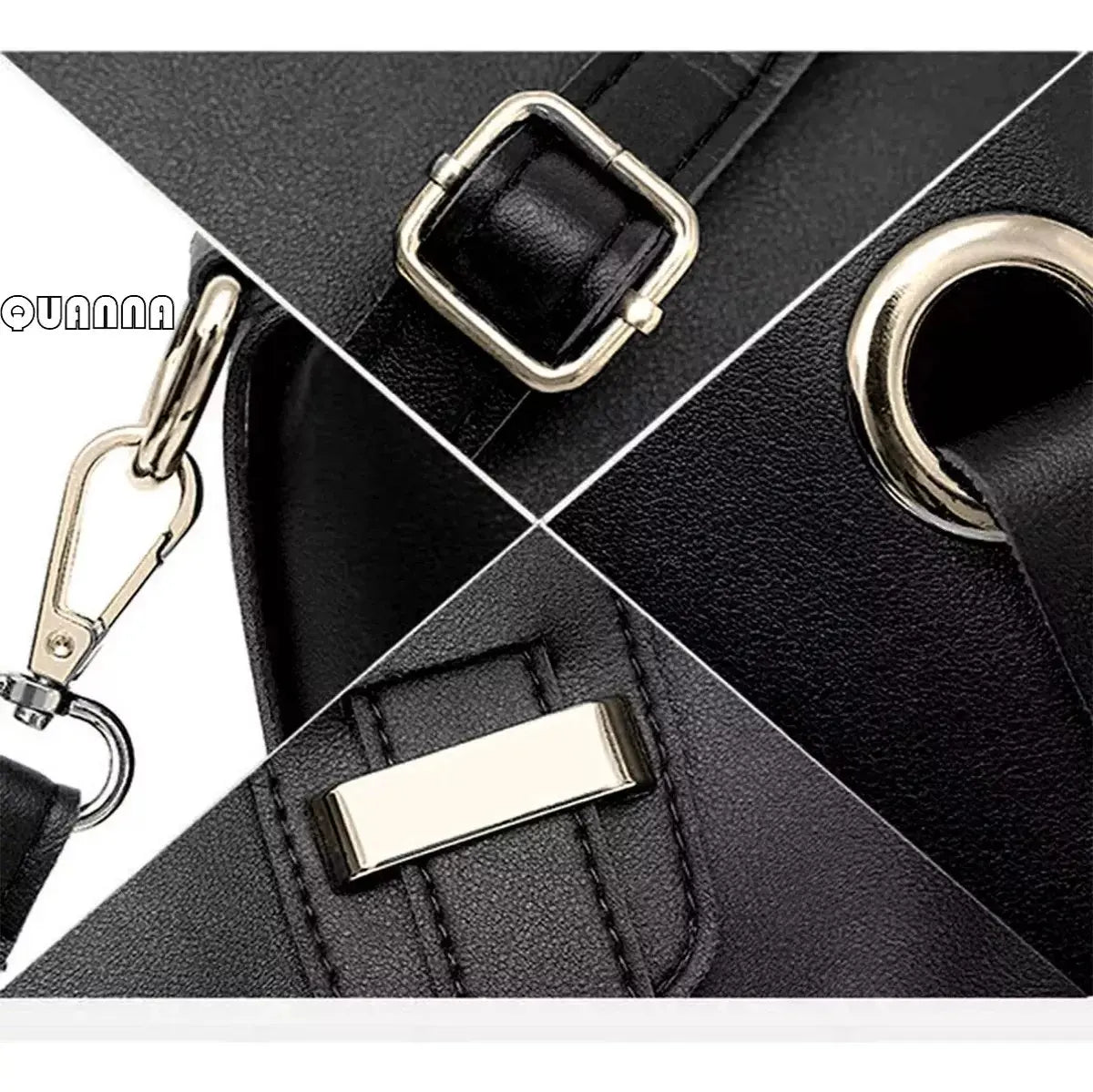 Set of 3 Women's Shoulder Bags Cosmetic Bag Crossbody Wallet