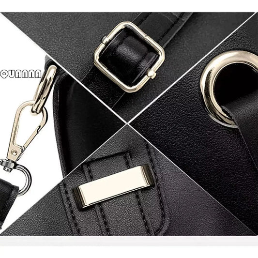 Set of 3 Women's Shoulder Bags Cosmetic Bag Crossbody Wallet