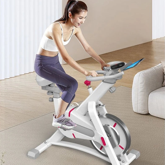Bicicleta Spinning Bicicleta Estática De Casa Ultrasilenciosa Para Ejercicio En Interiores, Equipo Deportivo De Entrenamiento, Carga Máxima De 120kg, Bicicleta Con Volante Estacionario Para Fitness Con