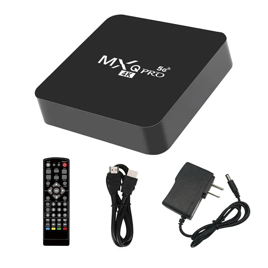 New Mxq-Pro Smart Tv Box Android 9.0 4K Hd 2.4/5g Dual Wifi 3D Video Media Player Home Theater
