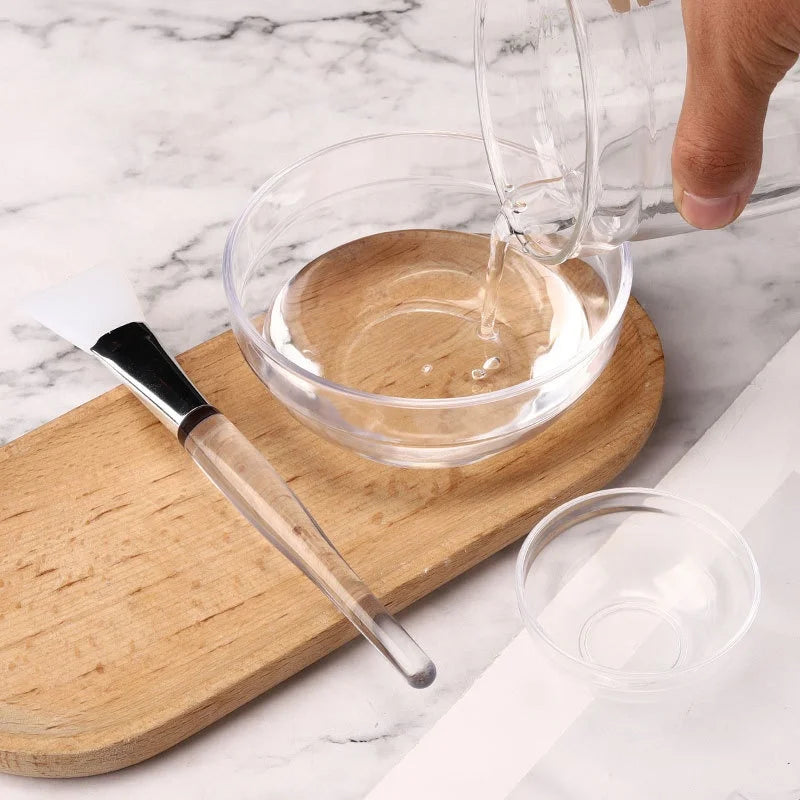 10/5/3/1 Uds. Cuenco para mezclar mascarilla Facial, juego de cuencos de aceite acrílico, aplicador de cepillo para mezclar barro Facial, herramientas para el cuidado de la piel DIY para salón de belleza