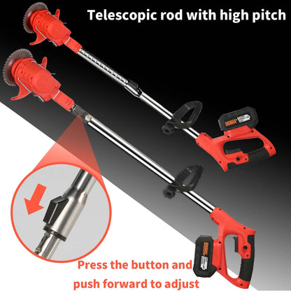 21V Electric Lawn Mower Set Length Adjustable Cordless Grass Trimmer Garden Weeding Tools US