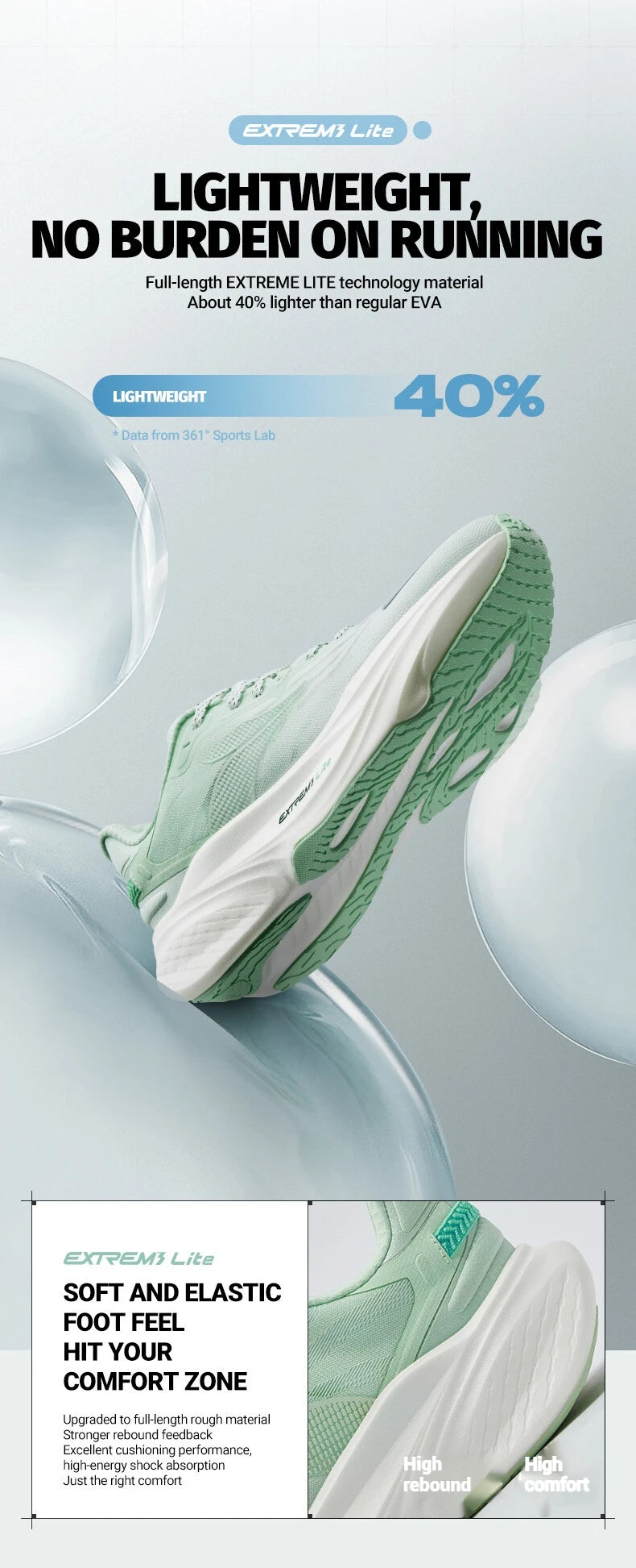 361 grados HALF TIME RUN 2 zapatillas para correr para hombre suave transpirable rebote ligero amortiguador versátil zapatillas de deporte para hombre 672522201