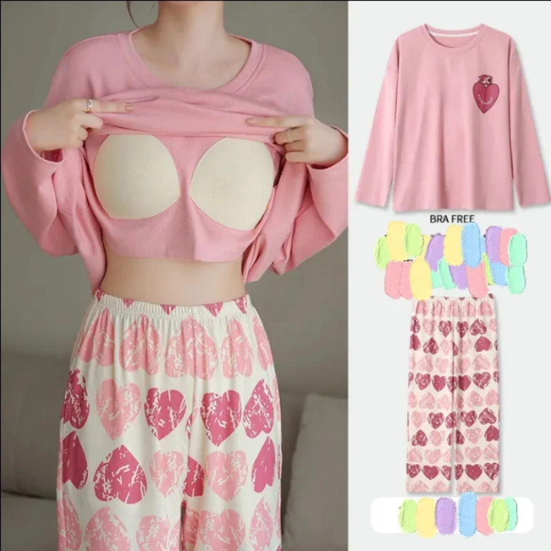 2 Piezas de Pijamas de Talla Grande para Mujer – Cómodo y Versátil