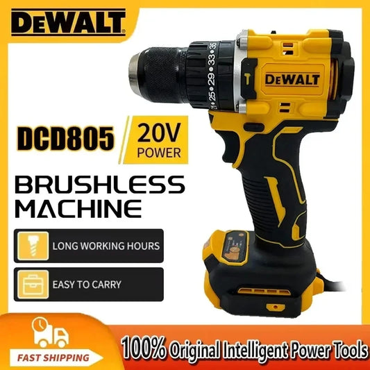 DEWALT 805 – Taladro Inalámbrico sin Escobillas 20V | Herramienta Eléctrica Compacta de Alta Precisión
