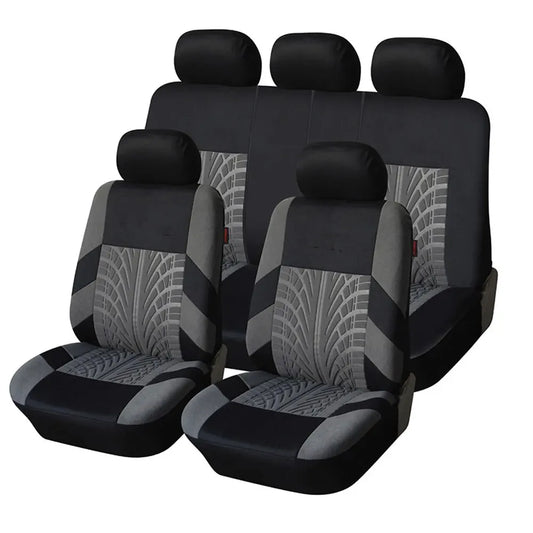 Fundas para asientos de coche, juego completo de banco trasero dividido delantero para coche, tela Universal, SUV, sedán, furgoneta, cubiertas interiores automotrices