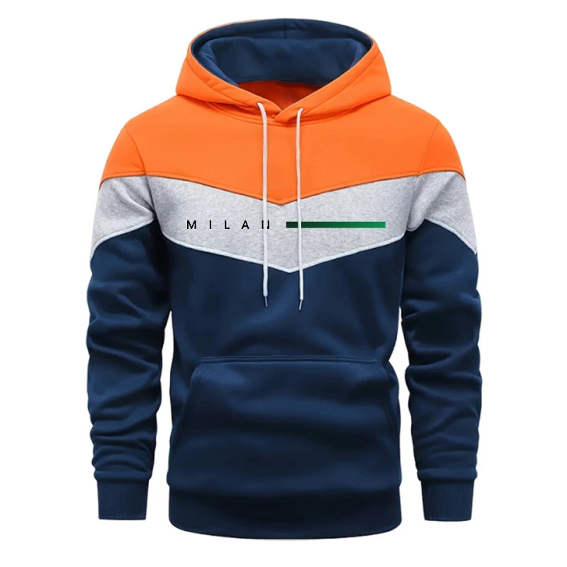 2025 nueva llegada conjunto deportivo para hombre Sudadera con capucha + Pantalones 2 piezas Otoño Invierno ropa deportiva de moda informal diaria trajes cómodos para el hogar al aire libre