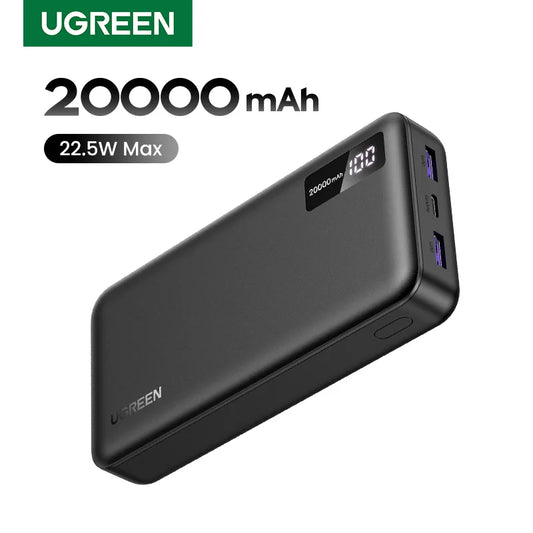 UGREEN 20000mAh PD 20W banco de energía carga rápida banco de energía portátil para iPhone 17 16 15 Pro Max Xiaomi teléfono batería externa 30W