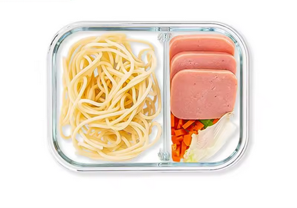 Fiambrera de vidrio sellada para mantenimiento fresco con tapa, caja de Picnic portátil para estudiantes, contenedor de comida especial calentado por microondas, caja Bento