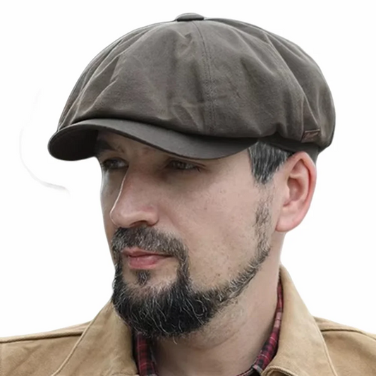 Gorro de hiedra de talla grande para hombre, gorro de cabeza grande para primavera, verano y otoño, boina de lino, gorros planos de lana para invierno, 55-59cm, 60-61cm