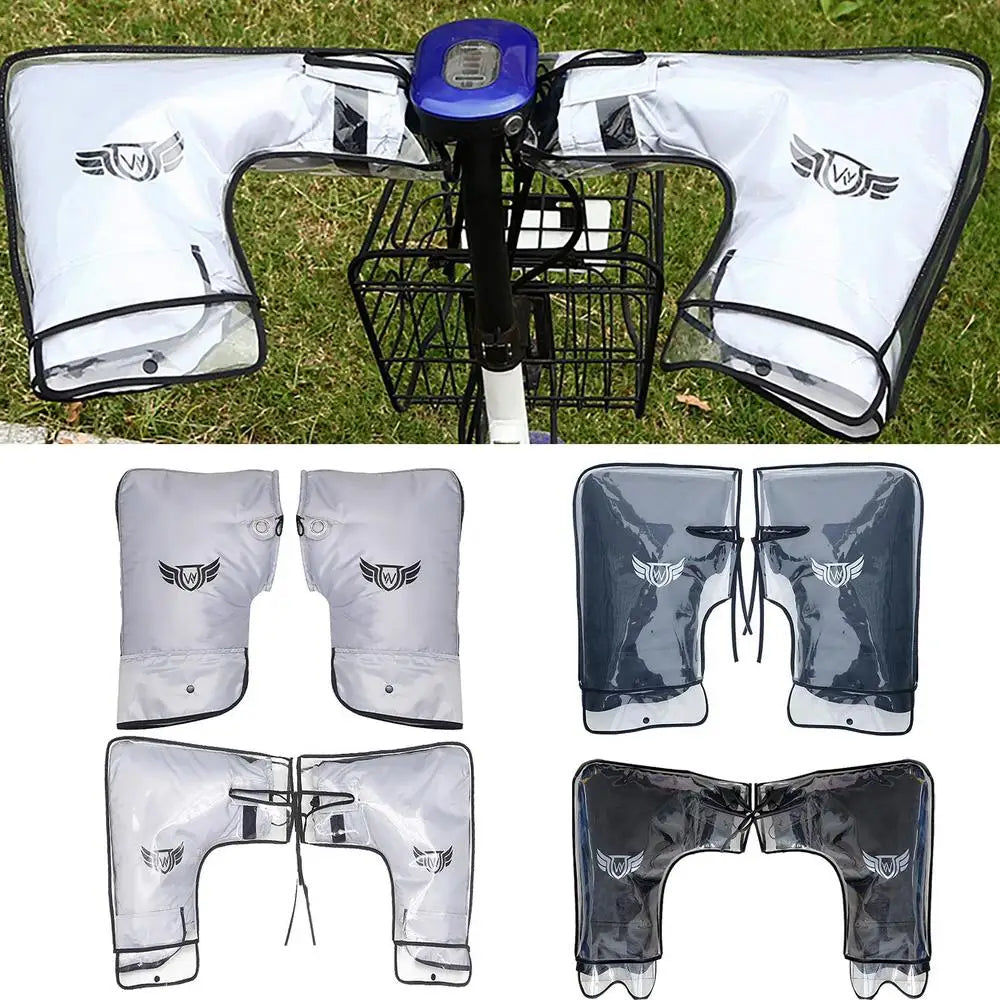 2026 Guantes Protectores de Manillar para Motocicleta, Scooter y Bicicleta – A Prueba de Viento y Lluvia, Mantiene Calientes en Invierno, Mango Grande y Protege las Manos
