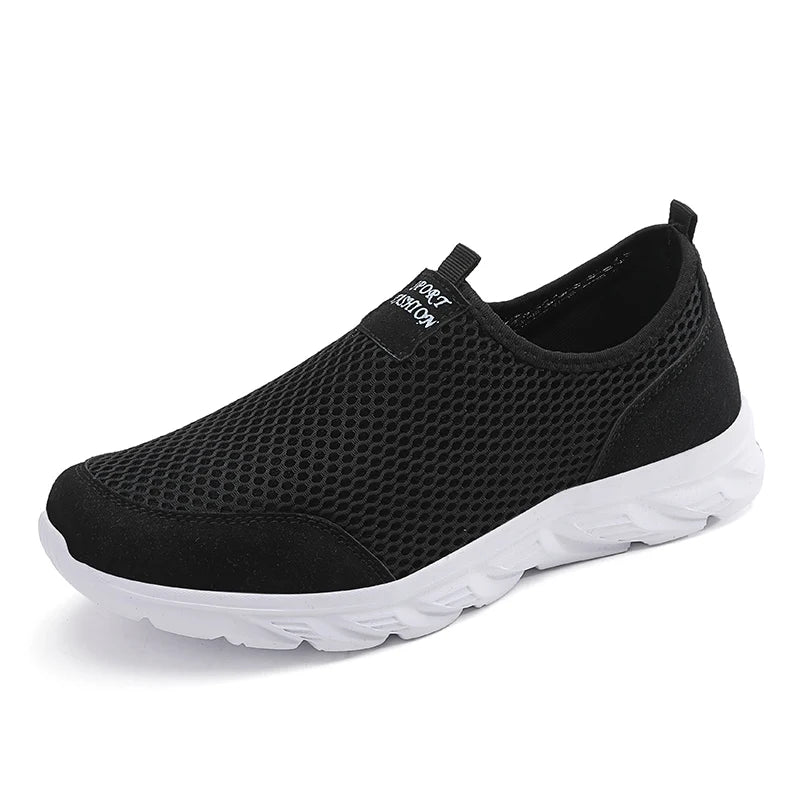 2023 zapatos informales ligeros para hombre, zapatillas informales transpirables sin cordones para hombre, zapatos planos antideslizantes para caminar al aire libre, talla 39-47