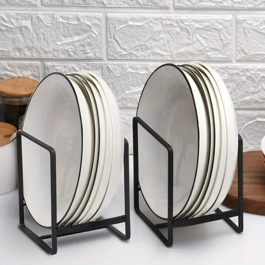 Soporte Vertical de Acero Inoxidable para Cocina – Organizador de Platos, Tazones y Tazas