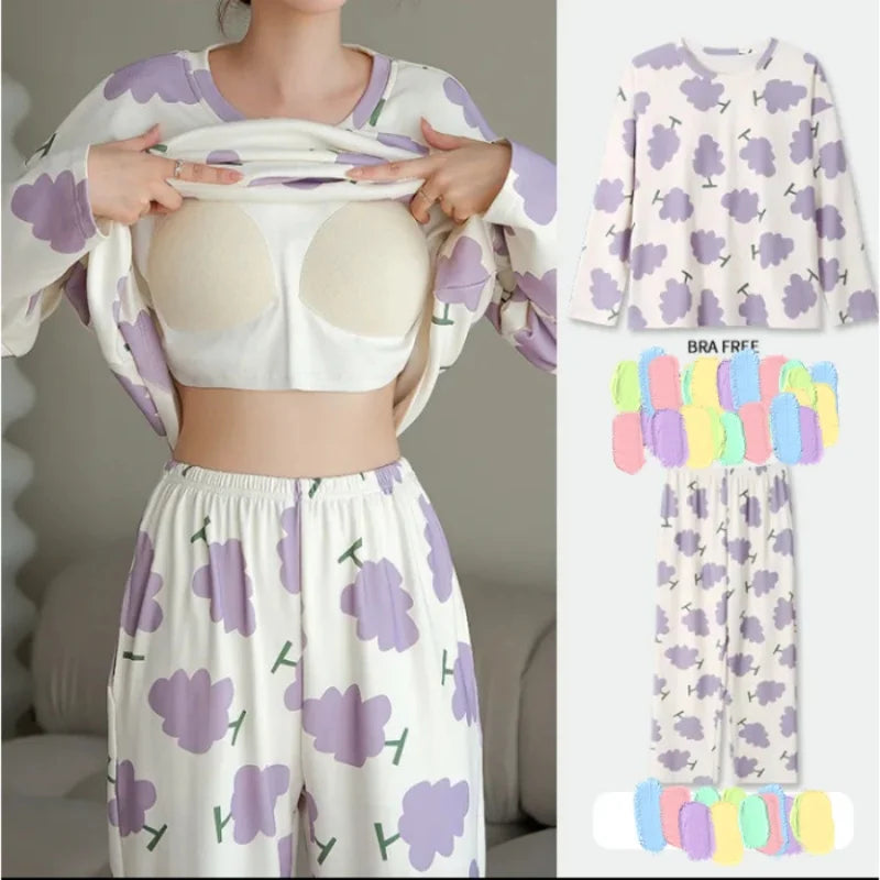 2 Piezas de Pijamas de Talla Grande para Mujer – Cómodo y Versátil