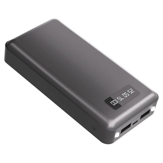 Power Bank 74Wh 20000mAh Pila Portátil de Carga Rápida,USB-C 10W y Salida de USB-A,Banco de Batería Con luz LED Pantalla Digital