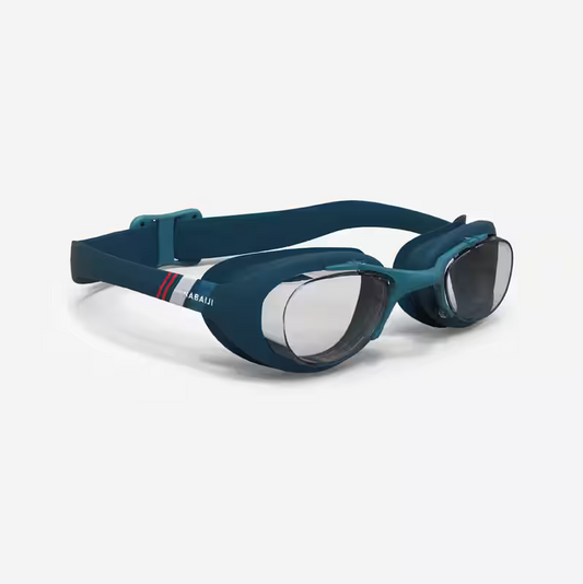 Goggles de natación con cristales claros azules con blanco unitalla xbase