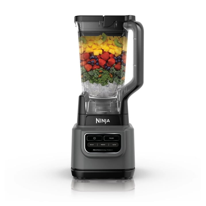 Licuadora Ninja Clásica 3 Velocidades 1000 Watts Jarra 2.1L Color Gris